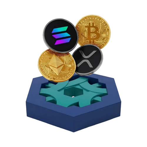 Crypto Coins with Logo - Transparent 2